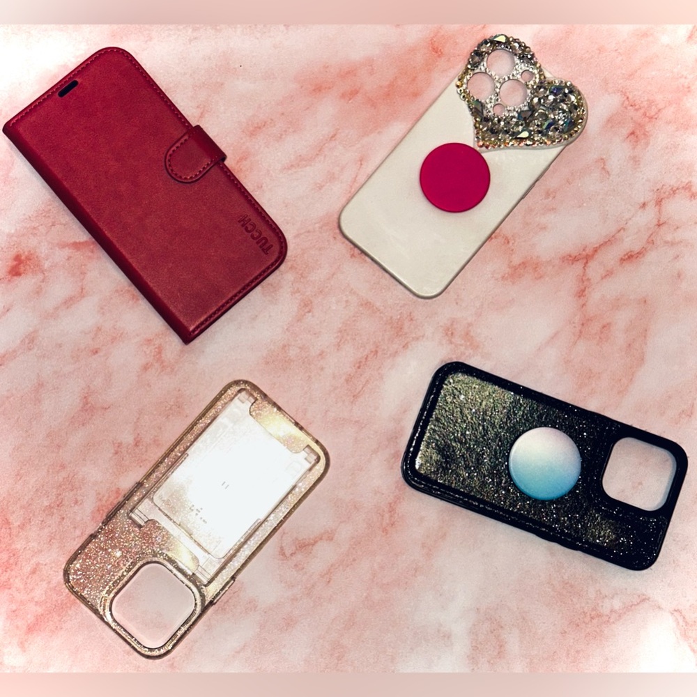 iPhone 13 Pro Protective Covers + Case [& Accessories] Bundle of 4